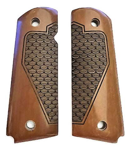 Compatible Replacement for 1911 Grips Premium Grips Colt 1911 Gov. & Clones Taurus, S&W, Springfield, Rock Island - style: Fish Scale