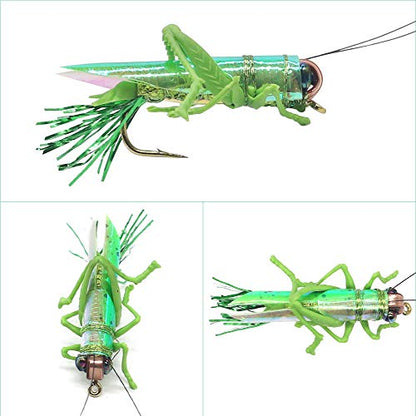 Lifelike Hopper Fishing Bait - color: Small Mix 12pcs