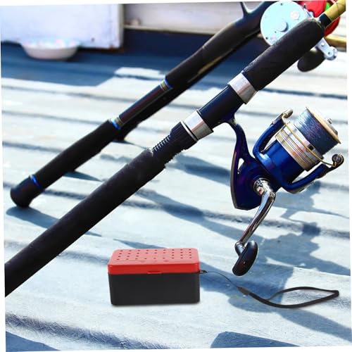 BESTonZON 2pcs Insulated Fishing Bait Cooler Red Worm Box Breathable Leakproof Design for Freshwater Saltwater Fishing