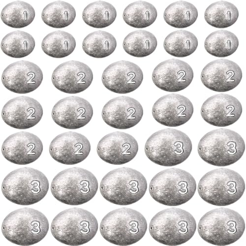 Egg Fishing Sinker Weights Kit Egg Weights Rig Drop Bass Casting Fishing Sinkers Saltwater Freshwater Gear Tackle - size: 1oz,2oz,3oz