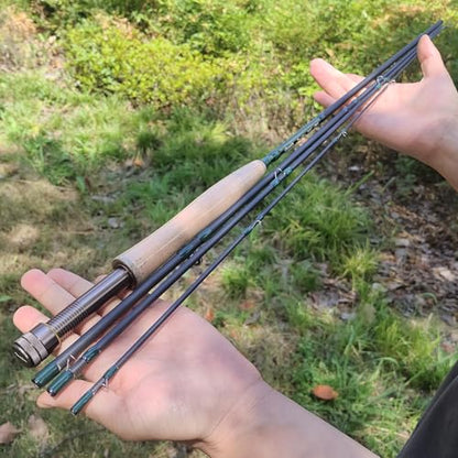 Aventik Troutflow Fly Fishing Rod, 9FT 5wt 8wt, Japan Toray 46T Carbon Fiber Fast Action 4-Piece Fly Rod with Travel Tube, Portable Performance Rod for Trout Bass - size: 9'0'' LW5, style: Rod With Extra Tip