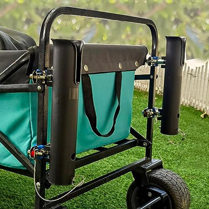 Rod Holders - Ideal for Wagons, Gardening Wagons, Gorillas and Campers, Golf carts. Clip-on mounting. - color: Black1