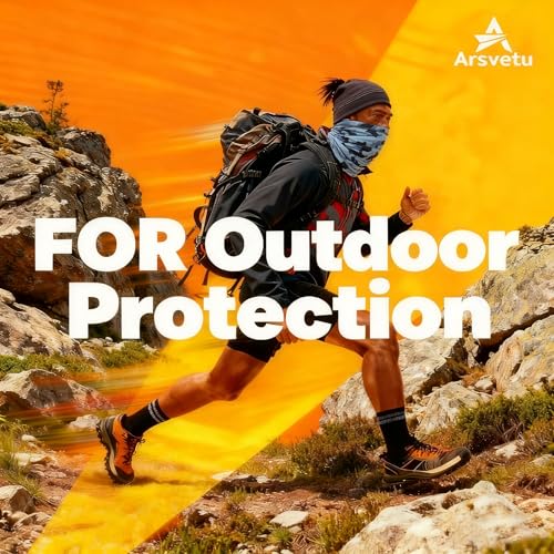 Neck Gaiter 6 Pack UV Protection Cooling Hiking Face Cover MenWomen - color: Multicoloured 06