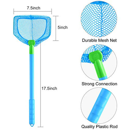Coopay 4/8 Pieces Butterflies Kids Fishing Net Catching Bug Floating Bait Beach Nets for Outdoor Playing - style: 4 Pieces