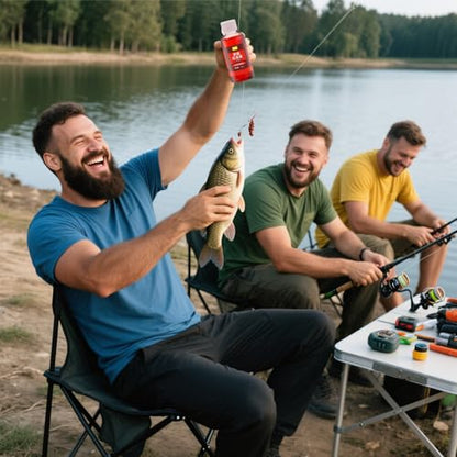 Red Worm Liquid Bait，Fishing Attractant 2PCS Fishing Supplies Wild Fishing Black Pit Reservoir River carp carp Grass Bream Universal, Special Opening Agent Bait Bait Outdoor Fishing Helper