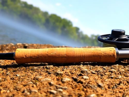 RIFT Apache II Fly Fishing Rod – Carbon Fiber Telescopic Fishing Rod – One-Piece Travel Fishing Rod – Fast Action Fly Rod with Aluminum Reel Seat, Stainless Guides, and Folding Hook Keeper