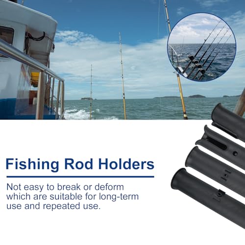 Fishing Rod Holders Boat Rod Holders with Screws Plastic Tube Pole Holders Bracket for Boat Kayak Garage Cooler Trailer Portable