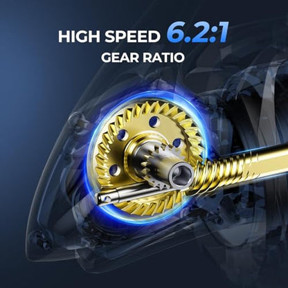 KastKing ReKon Saltwater Spinning Fishing Reel – Up to 55LBs Max Drag Big Game Fishing Reel - Innovative NyliTech Body- Water Resistant - MaxiDur 5+1+1 Corrosion-Resistance Bearing System - size: 3000