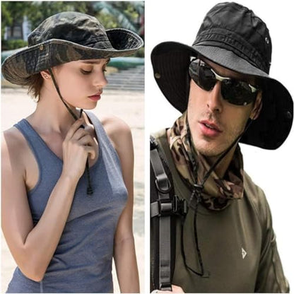 Sun Hats for Men Women Bucket Hat UPF 50+ Boonie Hat Foldable UV Protection Hiking Beach Fishing Summer Safari - color: 1pack-gray Ruin