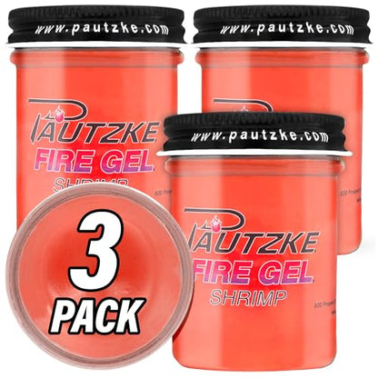 Pautzke Fire Gel Bait Scent Fishing Attractant, Long-Lasting Fish Scent Gel, Freshwater Saltwater Compatible, Strong Scent Trail, Easy Apply Lure Enhancer - color: 3-Shrimp