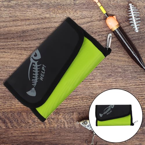 Portable Fishing Tackle Storage Bag Soft Bait Pouch Waterproof Large Capacity Detachable Lure Organizer for Freshwater and Saltwater Rigs and Lines