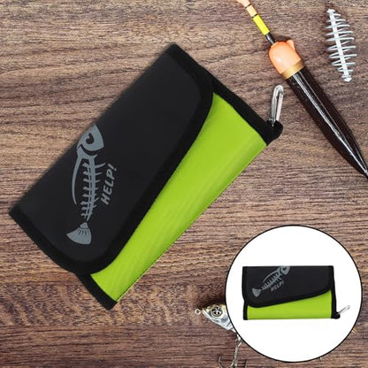 Portable Fishing Tackle Storage Bag Soft Bait Pouch Waterproof Large Capacity Detachable Lure Organizer for Freshwater and Saltwater Rigs and Lines