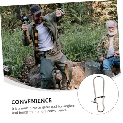 Fishing Buckle Sea Fishing Swivels Catfishing Holder Quick Feeder Fishing Bait Fishing Gadgets Sea - size: 1.2x0.4 cm