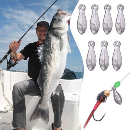 27 Pcs Bank Sinker Fishing Sinkers Weights Bank Weights for Ocean Saltwater Freshwater Surf Bass Catfish Fishing Casting Gear Tackle - size: 2 oz