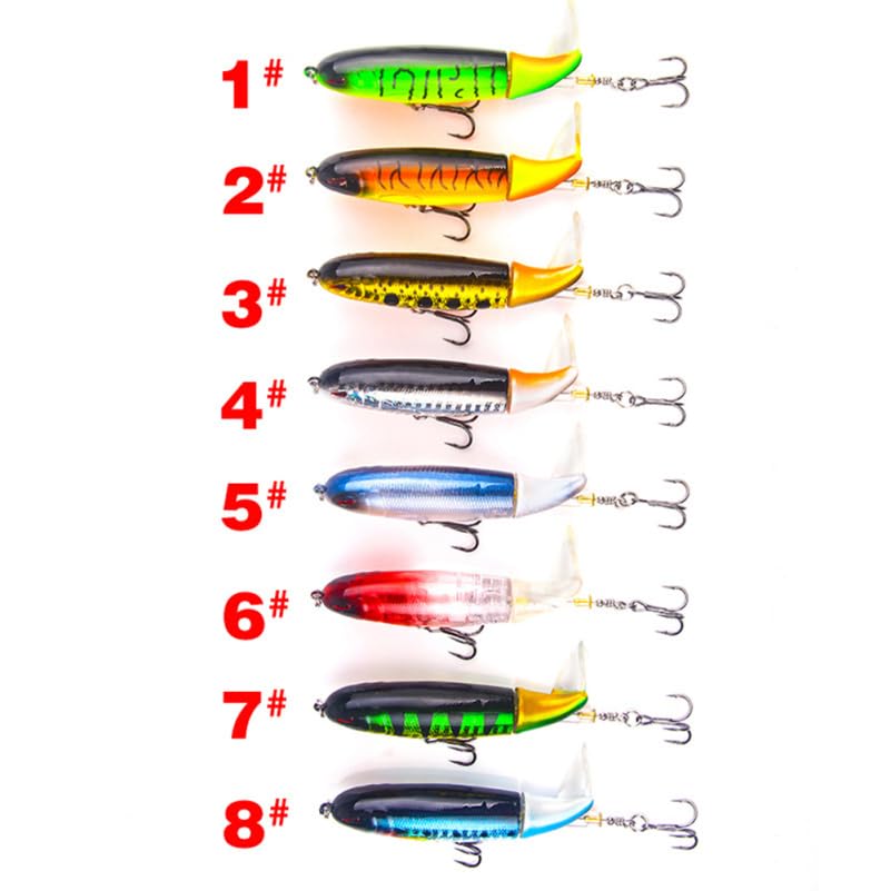 Bass Fishing Lures 3.94 Inch Artificial Hard Bait with Rotating Tail for Sea Bass Pike Aspius Perch Fishing Tackle Accessories