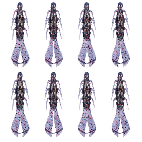 6th Sense – Bodega Craw 3.5 Soft Plastic Craw, Finesse Bass Fishing Lure for Flipping, Pitching, and Jig Trailers – Made in the USA - color: Junebug Red