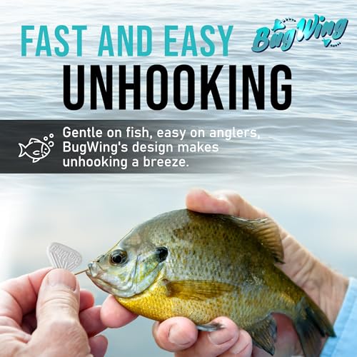 Panfish Lures 6PK | Prevents Swallowing The Hook | Easy Unhooking | Attracts Crappie, Sunfish, Bluegill, & Other Small Mouth Fish - color: Green Pumpkin, Red, Yellow