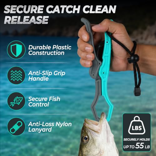 Jenseits Fishing Tool Kit, Fish Gripper, Fishing Pliers, Digital Fish Scale, Fillet Knife, Hook Remover & Fishing Accessories Set, Freshwater Saltwater Fishing Gear, Fishing Gifts for Men Angler - size: 7pcs (with scale)