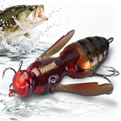 Kingdom Wasp Crawl Bait Insect Bionic Floating Fishing Lures Swimbaits Hard Artificial Baits Lure Freshwater and Saltwater Bass Carp Pike Walleye Fishing ABS Material Carbon Steel Three Book Hook - color: 12, size: 6.6g