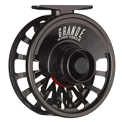Redington Grande Fly Fishing Reel, Heavyweight Big Game Fly Reels, Freshwater and Saltwater, Super-Torque Drag System, Black, 14+ - color: Black, size: 14+