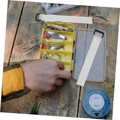 Cabilock 30Pcs Fishing Rod Straps Multi Function Fishing Pole Bands for Organizing and Protecting Casting Spinning and Fly Rods Lightweight Tackle Ties for Outdoor Use