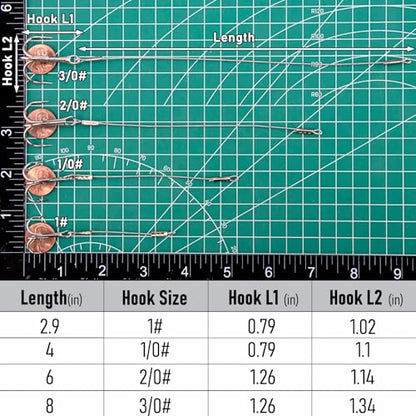 Dr.Fish 10 Pack Stinger Hooks Walleye Rig Jig Treble Hook Steel Wire Leader Trolling Stinger Rig Round Bend Triple Hook