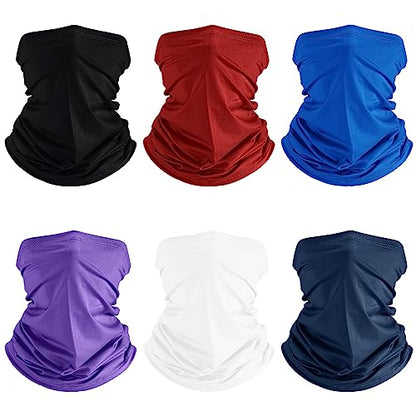 Geyoga Summer UV Protection Cooling Neck Gaiter | Sunscreen Breathable Face Scarf Bandana Mask Neck Gaiter for Outdoor Fishing Hiking Camping - color: Simple Color