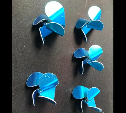 Pack of 10 Stainless Steel Top Water Quad Buzz Bait Blades, Buzzbaits Blades, DIY Buzzbaits