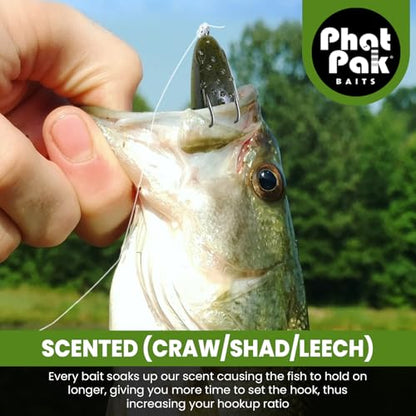 Phat Pak Baits - Skipper Toad Zoom Horny Toad Style Soft Plastic Frog 4" 10ct Top Water Bass Fishing Lure - color: Straight White