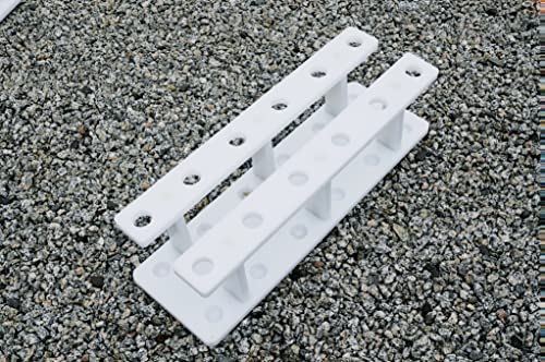 12 Pole Marine Board Fishing Rod Organizer Holder Rack for Garage Outdoor Heavy Duty Boat Dock Storage - size: 12 Rod Holder