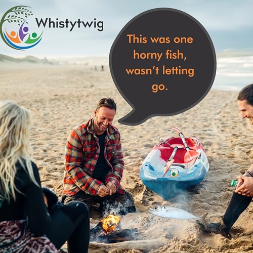 Whistytwig Funny Fishing Lures 3 Piece Topwater Popper Set - Gag Fishing Lures that Actually Catch Fish - Hardbody Floating Design for Saltwater and Freshwater - color: Pink Brown Suntan