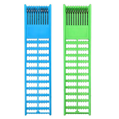 2PCS Fishing Hook Holder,Fishing Line Holder,Fishing Rod Hook Keeper,Plastic Double Side Spring Hooks,Storage Catch Holder for Storing Fish Line Winding Board