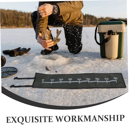 BESPORTBLE Portable Fish Measuring Board Lightweight Fish Ruler Pad with Accurate Scales Durable Fishing Accessory for Quick Measurements and Easy Cleaning