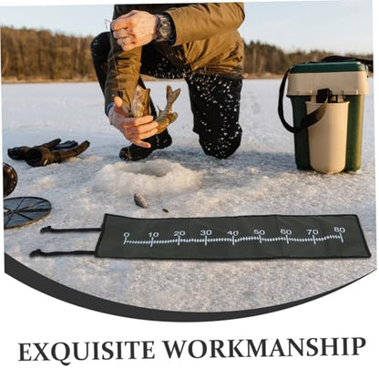 BESPORTBLE Portable Fish Measuring Board Lightweight Fish Ruler Pad with Accurate Scales Durable Fishing Accessory for Quick Measurements and Easy Cleaning