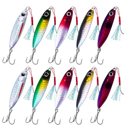 Weighted Swimbait Hooks with Twist Lock,Weighted Fishing Hooks for Soft Plastic Worm Lures Freshwater Saltwater Fishing 1/16 7/64 3/16 1/4 5/16oz - size: 25G/0.88OZ-10PCS with Box