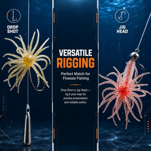 4PCS Soft Plastic Fishing Lures - size: Large