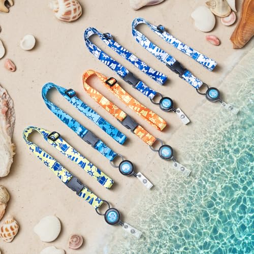 MNGARISTA Cruise Lanyard for Ship Cards,Adjustable Lanyard with Id Holder,Detachable Lanyards for Cruises Ship Cards with Waterproof Id Badge Holders,Cruise Essentials,5 Pack Sea Turtle - color: 5 Pack Sailboat