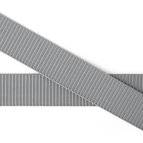 Mile High Life | Nylon Web Belt | Outdoor Military Belt | TSA Safe Buckle Plastic/Metal - color: Gray 510 Buckle
