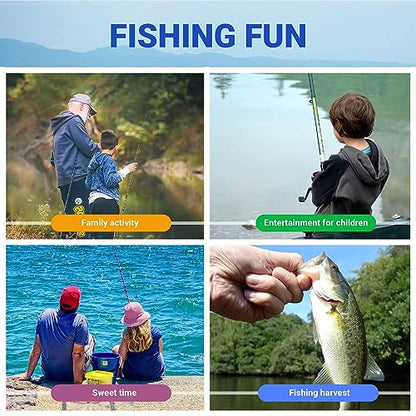 5PCS Micro Crankbait Fishing Lures Set, Lifelike 3D Eyes Hard Bait with Sharp Treble Hooks, Freshwater Saltwater Lures for Bass Trout Perch Walleye Pike, Tackle Box Included