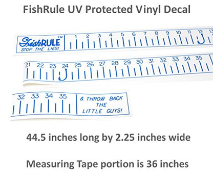 Fish Ruler - Fishing Measuring Tape - 36 Inch Fish Measuring Tape for Boat - by FishRule