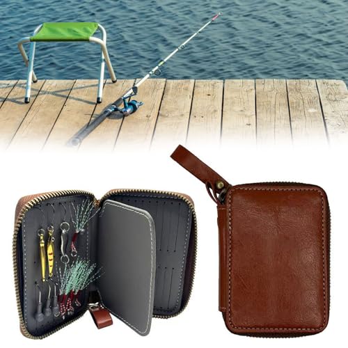 Tackle Binder Bag with Strap Artificial Crankbait Fishing Lure Bag Portable Spoon Baits Lure Wallet Fishing