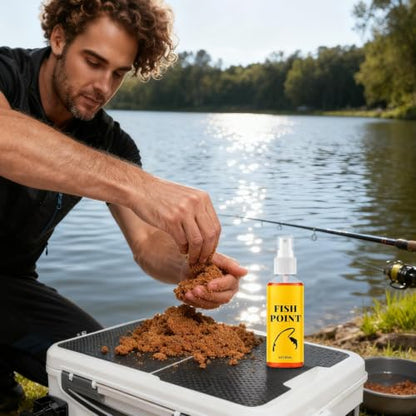 Fish Attractant Spray 80ml Bait Fish Point Liquid | Fast-Acting Bait Additive for Lake River Stream Shore Boat Outdoor Trip Bass Trout Angler Dad Husband Boyfriend Men