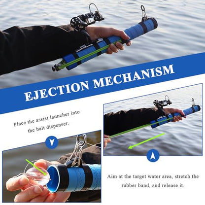 SUFFUSE Fishing Rod, Portable Catapult Lure Fishing Tools, Saltwater and Freshwater Great Gear for Traveling - color: Package D