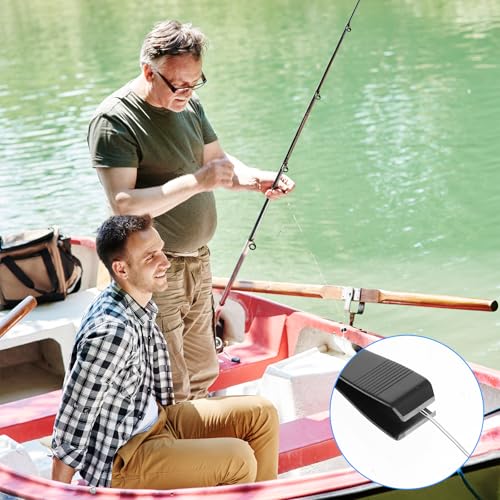 2 Pcs Fishing Line Cutter Nipper with Hook Eye Cleaner Pin, Multi-Purpose Fishing Line Clippers, Fishing Lines Scissors Cutting Tool for Braid/Mono Accessories (Black)