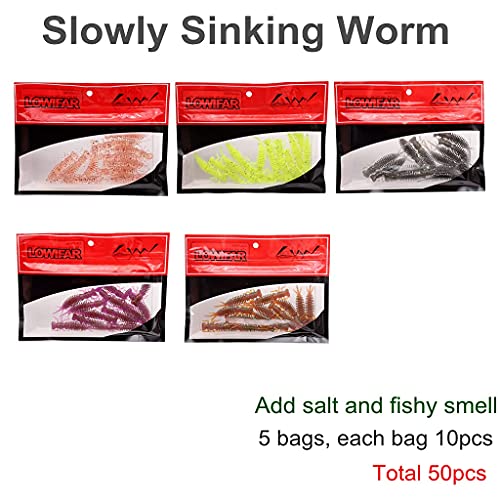 Soft Plastic Crawfish Bait Fishing Lure for Crappie, Bass, Bluegill, White Perch, Sunfish, Speckled Trout All Panfish Softlure Artificial Crayfish Lures Bait Drop Shot Rig Lure Slow Sinking - color: 5.5cm/1.4g - 50pcs