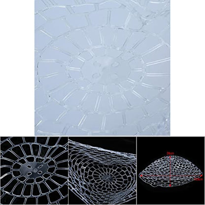 Fly Fishing Landing Net, Outdoor Fly Fishing Landing Net Clear Rubber Net Replacement Mesh Bag Fishing Net Replacement Accessory(Medium 100CM)