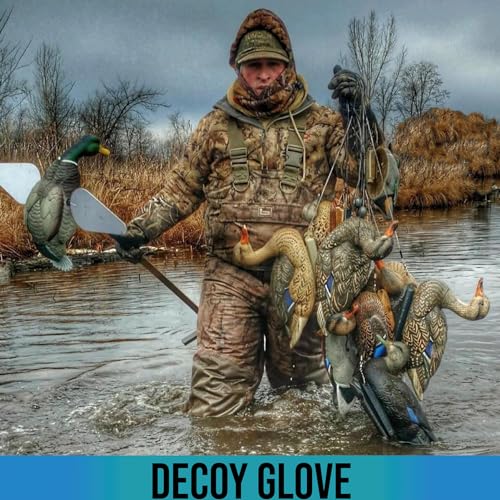 Glacier Glove Unisex Decoy Waterproof Neoprene Winter Fishing Glove | Flexible Secure Grip Palm, Fleece Lined, Outdoor Elbow Length Handwear - size: Medium