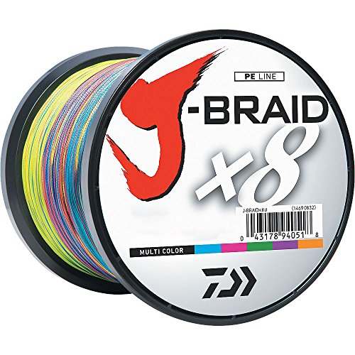Daiwa J-Braid 500M 8-Strand Woven Round Braid Line - size: 40 lb