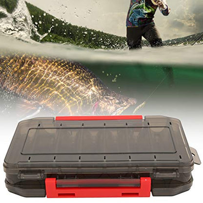 Fishing Lure Box, Tackle Storage Organizer with Adjustable Compartments Transparent Lid for Fishing Baits Lures Hooks Terminal Tackle