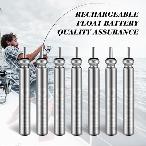 Glooglitter 20 Pcs Fishing Bobbers Battery Cr425 Rechargeable Float Battery for LED Light Tips Lighted up Night Bobber Glow Sticks Fishing Float Accessories Tackles